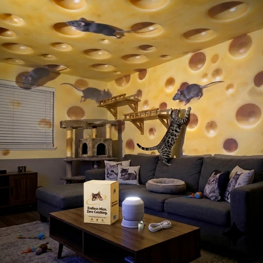 NEW Rotating Cat Projector