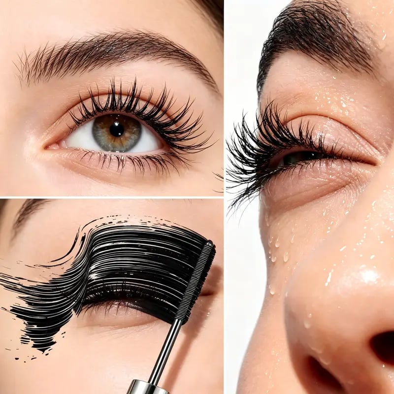 ✨ Waterproof Volumizing & Lengthening Mascara – Long-Lasting, Smudge-Proof, Curling Formula 👁️ (Buy 1 Get 1 Free)