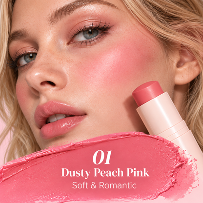 🩷 Radiant Glow Matte Blush Stick – Smooth & Blendable Cream Blush, Soft Natural Finish, Buildable Color for Everyday Makeup
