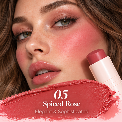 🩷 Radiant Glow Matte Blush Stick – Smooth & Blendable Cream Blush, Soft Natural Finish, Buildable Color for Everyday Makeup
