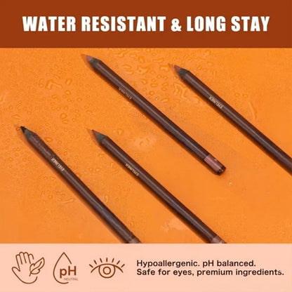 24HR Waterproof Eyeliner Pencil, Smudge-Proof Long-Lasting Smooth Cream Liner🖤