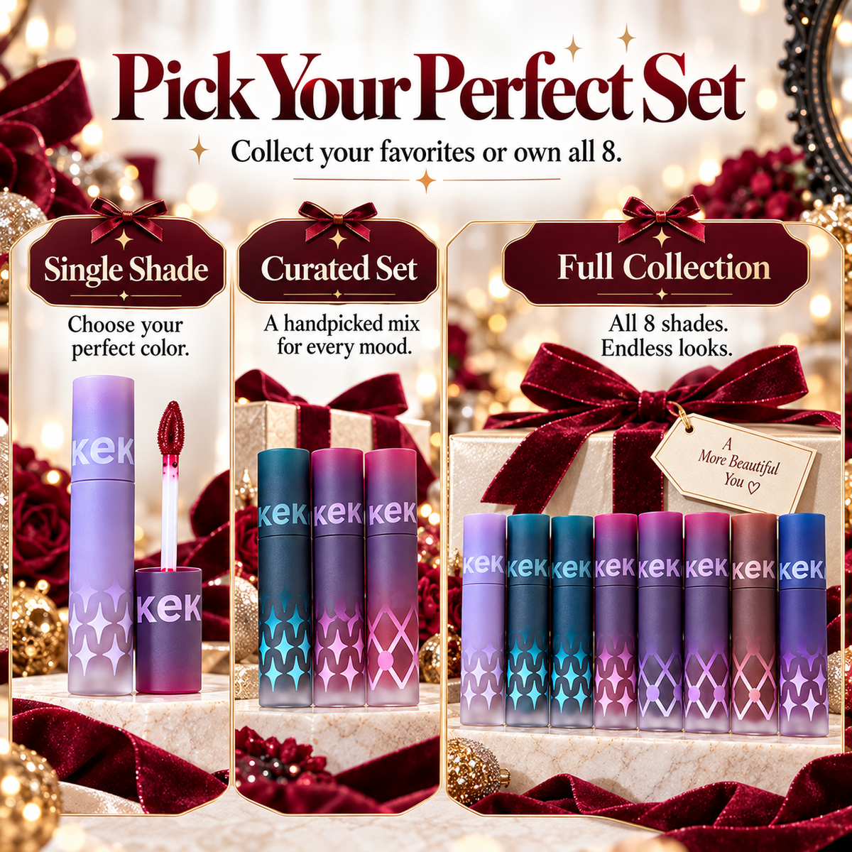 👄NEW Velvet Matte Liquid Lipstick  – 🎃Bold Gothic Shades for Halloween & Christmas Holiday Makeup