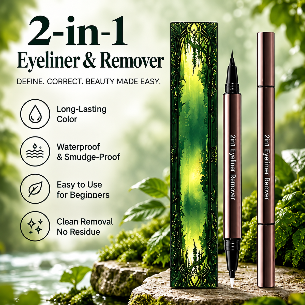 Coagulatus 2-in-1 dual-ended eyeliner product