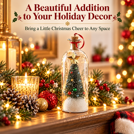 🎄Christmas Tree Message in a Bottle – Recordable ornament 🎅🩷