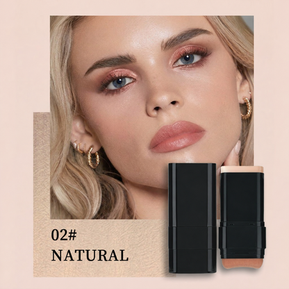 Korean 2-in-1 Foundation Stick with Built-In Brush