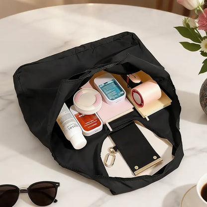 Foldable Keychain Tote Bag – Reusable Expandable Shopping Bag