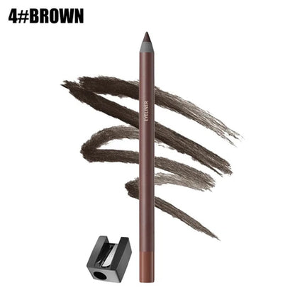 24HR Waterproof Eyeliner Pencil, Smudge-Proof Long-Lasting Smooth Cream Liner🖤