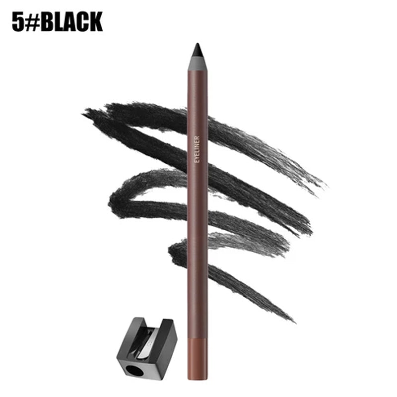 24HR Waterproof Eyeliner Pencil, Smudge-Proof Long-Lasting Smooth Cream Liner🖤