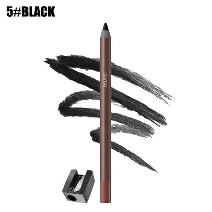 24HR Waterproof Eyeliner Pencil, Smudge-Proof Long-Lasting Smooth Cream Liner🖤