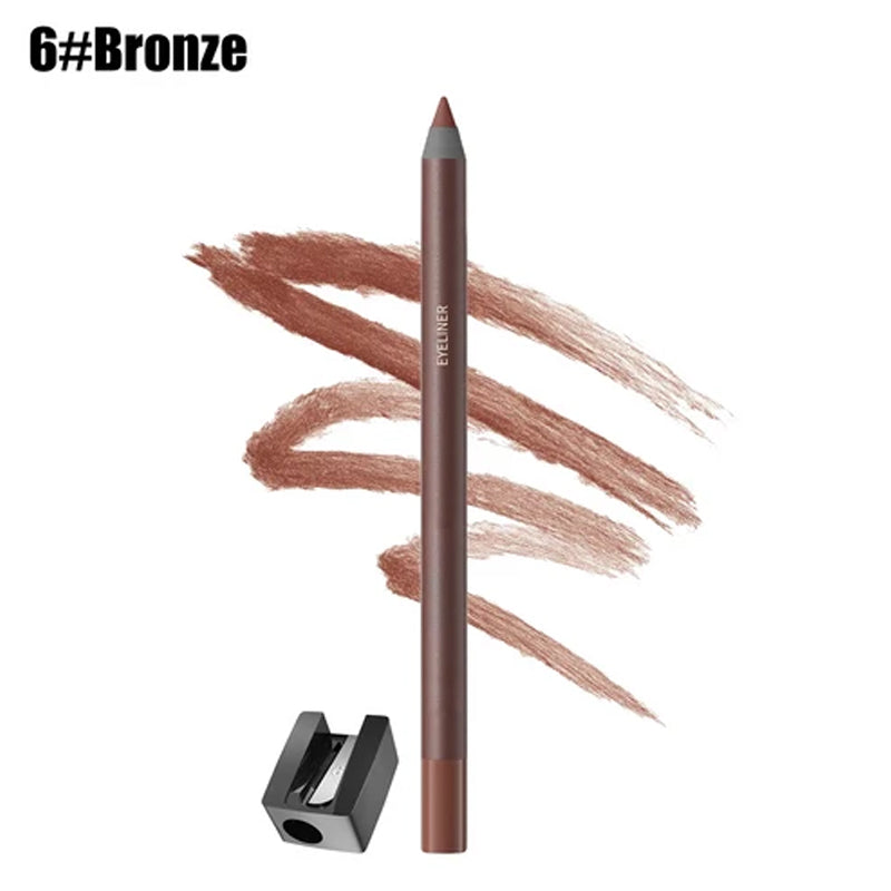 24HR Waterproof Eyeliner Pencil, Smudge-Proof Long-Lasting Smooth Cream Liner🖤