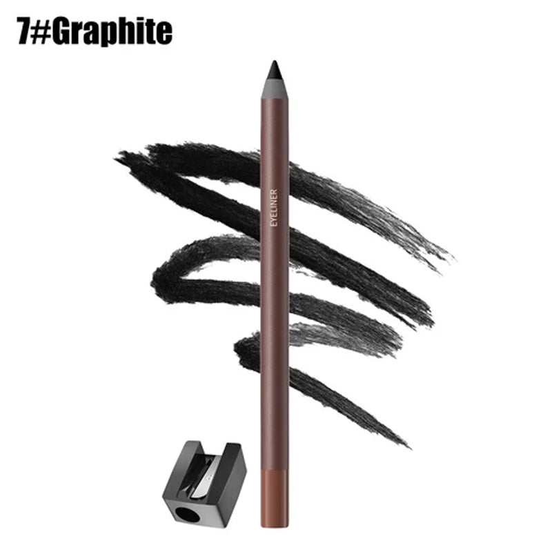 24HR Waterproof Eyeliner Pencil, Smudge-Proof Long-Lasting Smooth Cream Liner🖤