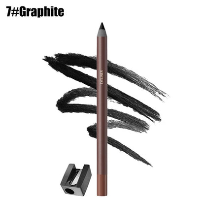 24HR Waterproof Eyeliner Pencil, Smudge-Proof Long-Lasting Smooth Cream Liner🖤