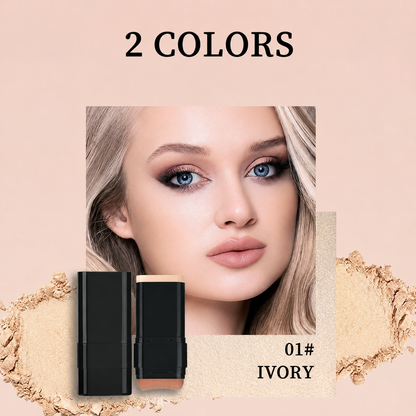 Korean 2-in-1 Foundation Stick with Built-In Brush