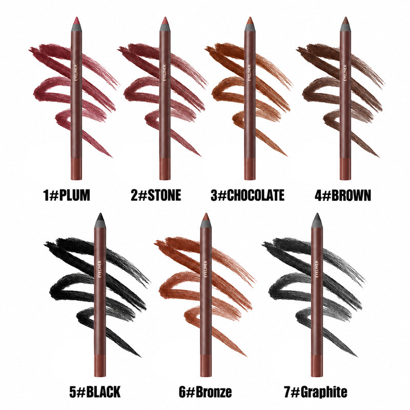 24HR Waterproof Eyeliner Pencil, Smudge-Proof Long-Lasting Smooth Cream Liner🖤