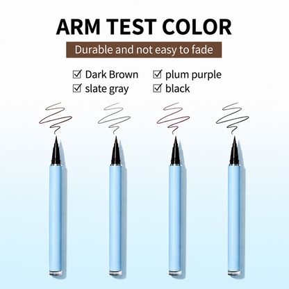24-Hour Waterproof Liquid Eyeliner Pen – Ultra-Fine Felt Tip, Quick-Drying, Smudge-Resistant