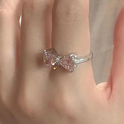 Fashion Adjustable Bow Ring Jewelry