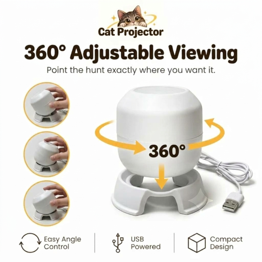NEW Rotating Cat Projector
