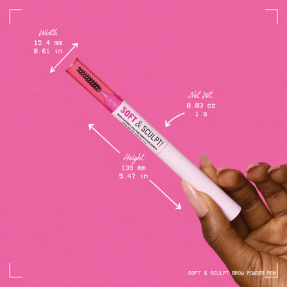Soft & Sculpt Brow Powder Pen, 24H Wear, Cream To Powder Eyebrow, Transfer-Resistant Formula,  Professional Makeup💄