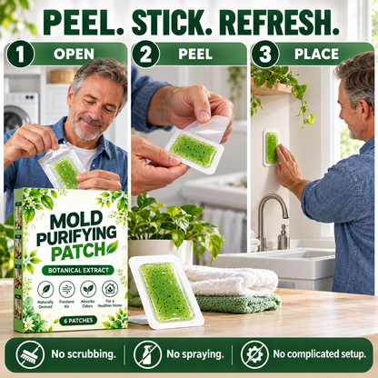 Mold Removal Patches (6 Pieces ) for Household Walls Kitchen and Bathroom Mildew Purification Pads