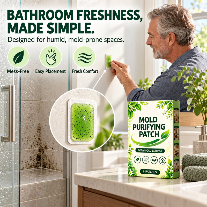 Mold Removal Patches (6 Pieces ) for Household Walls Kitchen and Bathroom Mildew Purification Pads